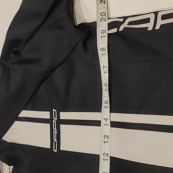 Capo Cycling Jersey Shirt Black White XL - Picture 12 of 14